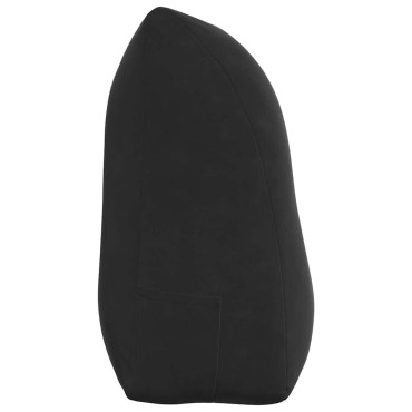 vidaXL Μαξιλάρι Πλάτης Μαύρο 100 x 24 x 50 εκ Βελούδο
