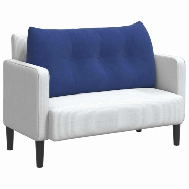 vidaXL Μαξιλάρι Πλάτης Μπλε Αστυνομίας 100 x 24 x 50 εκ Βελούδο