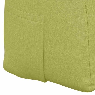 vidaXL Μαξιλάρι Πλάτης Ανοιχτό Πράσινο 120 x 24 x 50 εκ ύφασμα