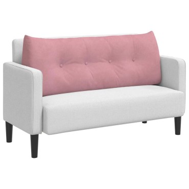 vidaXL Μαξιλάρι Πλάτης Ροζ 120 x 24 x 50 εκ Βελούδο