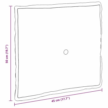 vidaXL Μαξιλάρι Πλάτης Τζαγκουάρ Πράσινο 50 x 45 εκ.