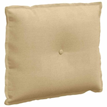 vidaXL Μαξιλάρι Πλάτης Γκρι Πράσινο 60 x 50 cm Υφασμάτινο Κορντουρά