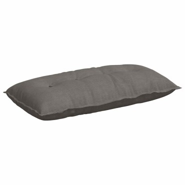 vidaXL Μαξιλάρι Πλάτης Ανοιχτό γκρι 100 x 50 cm Υφασμάτινο Κορντουρά
