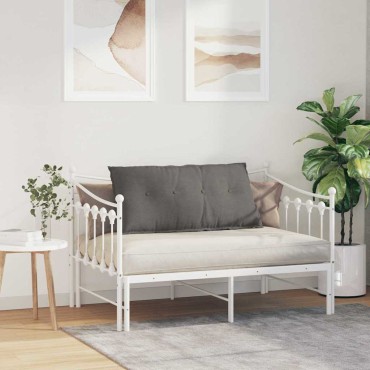 vidaXL Μαξιλάρι Πλάτης Ανοιχτό γκρι 100 x 50 cm Υφασμάτινο Κορντουρά