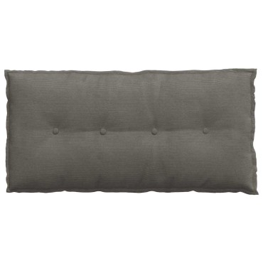vidaXL Μαξιλάρι Πλάτης Ανοιχτό γκρι 100 x 50 cm Υφασμάτινο Κορντουρά