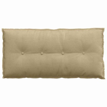 vidaXL Μαξιλάρι Πλάτης Γκρι Πράσινο 100 x 50 cm Υφασμάτινο Κορντουρά