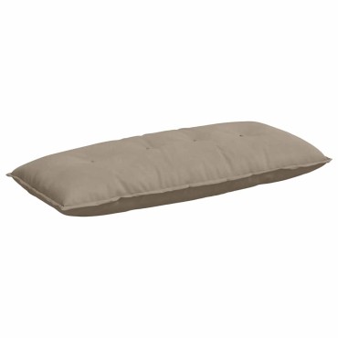 vidaXL Μαξιλάρι Πλάτης Taupe 120 x 50 cm Ύφασμα Μικροΐνας