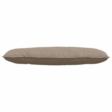 vidaXL Μαξιλάρι Πλάτης Taupe 120 x 50 cm Ύφασμα Μικροΐνας