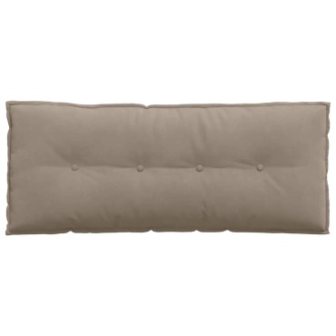 vidaXL Μαξιλάρι Πλάτης Taupe 120 x 50 cm Ύφασμα Μικροΐνας