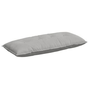 vidaXL Μαξιλάρι Πλάτης Ανοιχτό γκρι 120 x 50 cm Ύφασμα Μικροΐνας