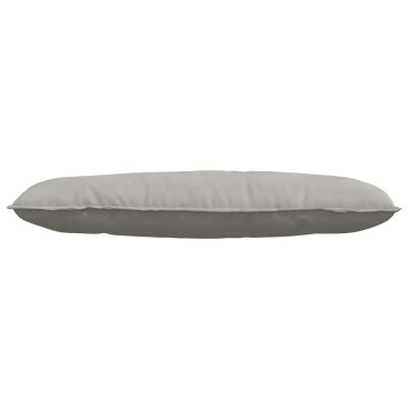 vidaXL Μαξιλάρι Πλάτης Ανοιχτό γκρι 120 x 50 cm Ύφασμα Μικροΐνας