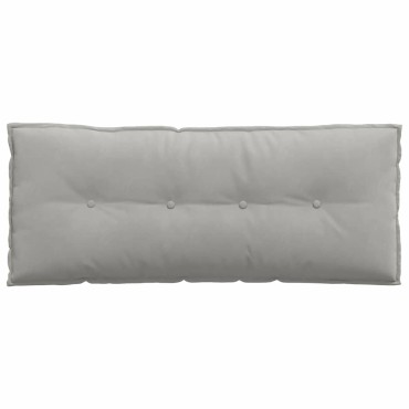 vidaXL Μαξιλάρι Πλάτης Ανοιχτό γκρι 120 x 50 cm Ύφασμα Μικροΐνας