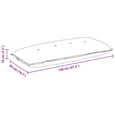 vidaXL Μαξιλάρι Πλάτης Απαλό Κίτρινο 120 x 50 cm Υφασμάτινο Κορντουρά