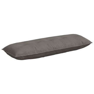 vidaXL Μαξιλάρι Πλάτης Ανοιχτό γκρι 140 x 50 cm Υφασμάτινο Κορντουρά