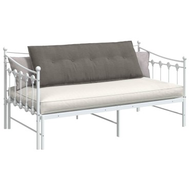vidaXL Μαξιλάρι Πλάτης Ανοιχτό γκρι 140 x 50 cm Υφασμάτινο Κορντουρά