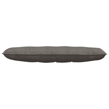 vidaXL Μαξιλάρι Πλάτης Ανοιχτό γκρι 140 x 50 cm Υφασμάτινο Κορντουρά
