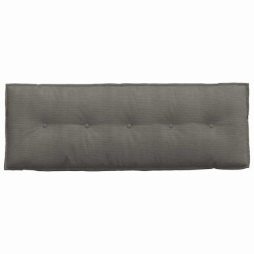 vidaXL Μαξιλάρι Πλάτης Ανοιχτό γκρι 140 x 50 cm Υφασμάτινο Κορντουρά