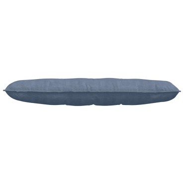 vidaXL Μαξιλάρι Πλάτης Μπλε 140 x 50 cm Υφασμάτινο Κορντουρά