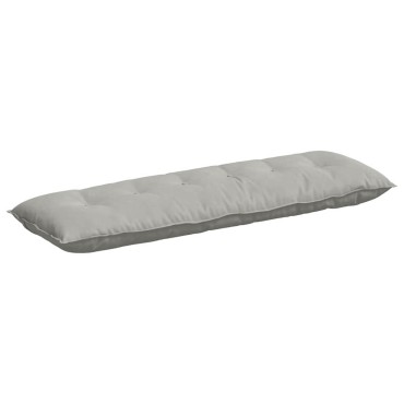vidaXL Μαξιλάρι Πλάτης Ανοιχτό γκρι 160 x 50 cm Ύφασμα Μικροΐνας