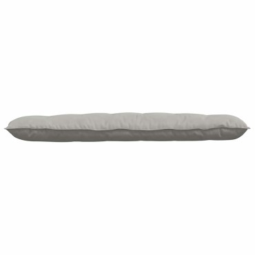 vidaXL Μαξιλάρι Πλάτης Ανοιχτό γκρι 160 x 50 cm Ύφασμα Μικροΐνας