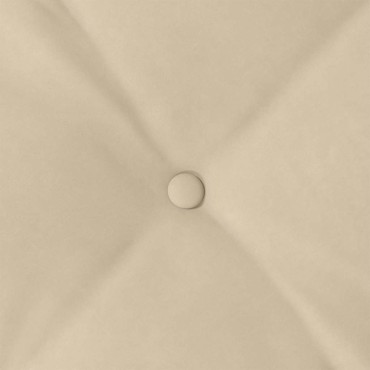 vidaXL Μαξιλάρι Πλάτης Κρεμ 160 x 50 cm Ύφασμα Μικροΐνας