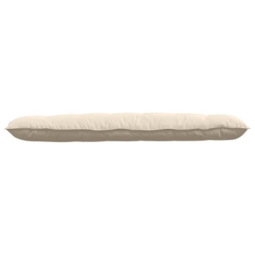 vidaXL Μαξιλάρι Πλάτης Μπεζ 160 x 50 cm Ύφασμα Μικροΐνας