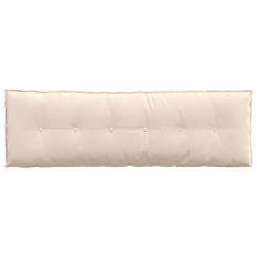 vidaXL Μαξιλάρι Πλάτης Μπεζ 160 x 50 cm Ύφασμα Μικροΐνας