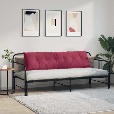vidaXL Μαξιλάρι Πλάτης Κόκκινο 180 x 50 εκ. Υφασμάτινο Κορντουρά