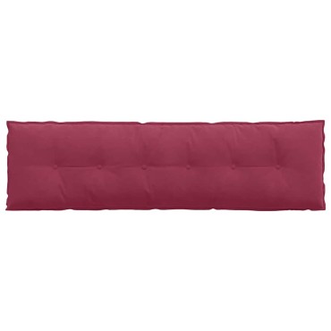 vidaXL Μαξιλάρι Πλάτης Κόκκινο 180 x 50 εκ. Υφασμάτινο Κορντουρά