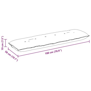 vidaXL Μαξιλάρι Πλάτης Κόκκινο 180 x 50 εκ. Υφασμάτινο Κορντουρά