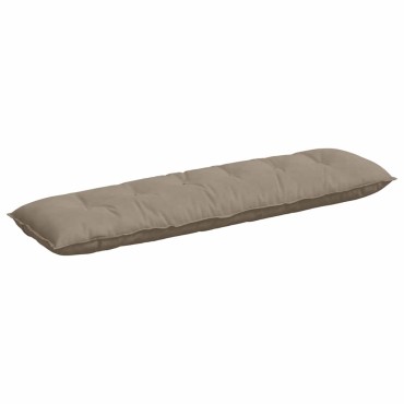 vidaXL Μαξιλάρι Πλάτης Taupe 180 x 50 εκ. Ύφασμα Μικροΐνας