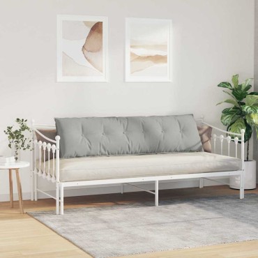 vidaXL Μαξιλάρι Πλάτης Ανοιχτό γκρι 180 x 50 εκ. Ύφασμα Μικροΐνας
