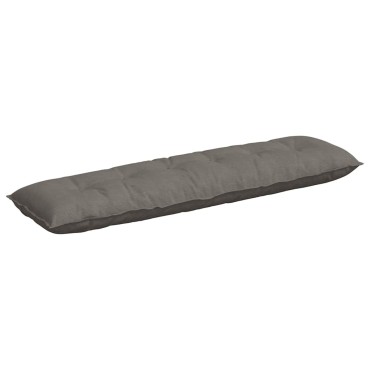 vidaXL Μαξιλάρι Πλάτης Ανοιχτό γκρι 180 x 50 εκ. Υφασμάτινο Κορντουρά