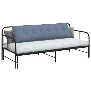 vidaXL Μαξιλάρι Πλάτης Μπλε 180 x 50 εκ. Υφασμάτινο Κορντουρά