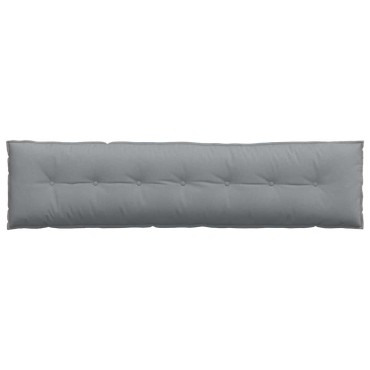 vidaXL Μαξιλάρι Πλάτης Ανοιχτό γκρι 200 x 19 x 50 εκ ύφασμα