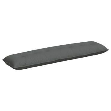 vidaXL Μαξιλάρι Πλάτης Σκούρο Γκρι 200 x 19 x 50 εκ ύφασμα