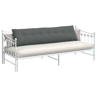 vidaXL Μαξιλάρι Πλάτης Σκούρο Γκρι 200 x 19 x 50 εκ ύφασμα