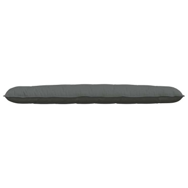 vidaXL Μαξιλάρι Πλάτης Σκούρο Γκρι 200 x 19 x 50 εκ ύφασμα