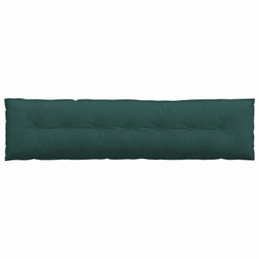 vidaXL Μαξιλάρι Πλάτης Σκούρο Πράσινο 200 x 19 x 50 εκ ύφασμα
