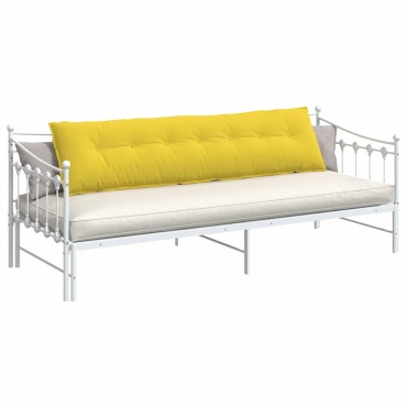 vidaXL Μαξιλάρι Πλάτης Απαλό Κίτρινο 200 x 19 x 50 cm ύφασμα