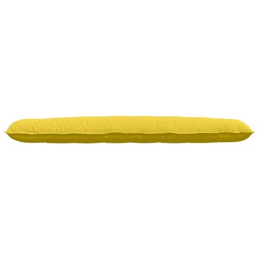 vidaXL Μαξιλάρι Πλάτης Απαλό Κίτρινο 200 x 19 x 50 cm ύφασμα