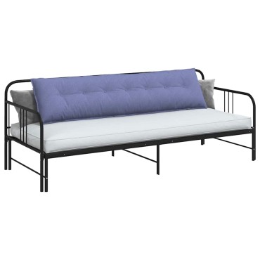 vidaXL Μαξιλάρι Πλάτης Μπλε τζην 200 x 19 x 50 εκ ύφασμα
