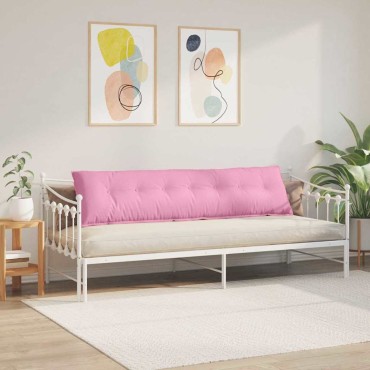 vidaXL Μαξιλάρι Πλάτης Ροζ 200 x 19 x 50 εκ ύφασμα