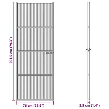 vidaXL Πόρτα Σπιτιού 76 x 201,5 x 3,5 εκ