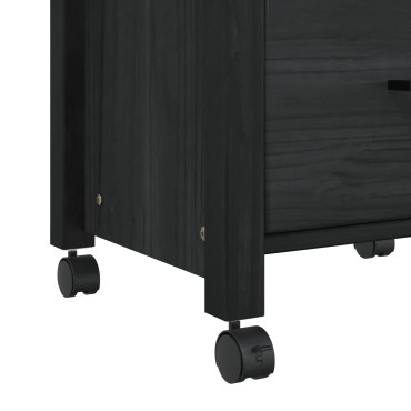 vidaXL Καρότσι Κουζίνας MONZA Μαύρο 48x40x88,5cm 1 τεμ.
