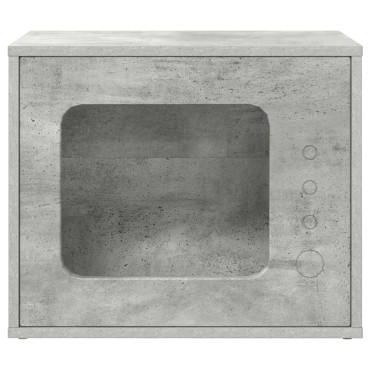 vidaXL Σπίτι Γάτας Σκυρόδεμα 51 x 30 x 42,5 εκ Επεξεργασμένο Ξύλο