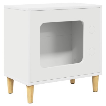 vidaXL Σπίτι Γάτας Λευκό 51 x 30 x 52 εκ. Επεξεργασμένο Ξύλο