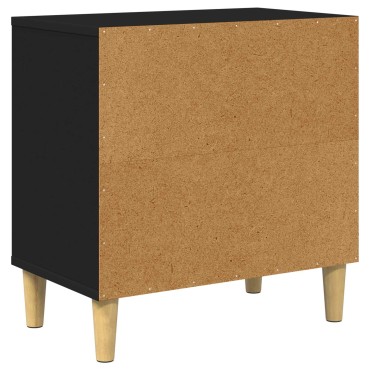 vidaXL Σπίτι Γάτας Μαύρο 51 x 30 x 52 εκ. Επεξεργασμένο Ξύλο
