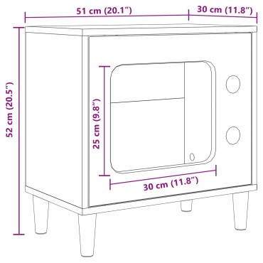vidaXL Σπίτι Γάτας Σκυρόδεμα 51 x 30 x 52 εκ. Επεξεργασμένο Ξύλο