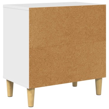 vidaXL Σπίτι Γάτας Λαμπερό Λευκό 51 x 30 x 52 εκ. Επεξεργασμένο Ξύλο